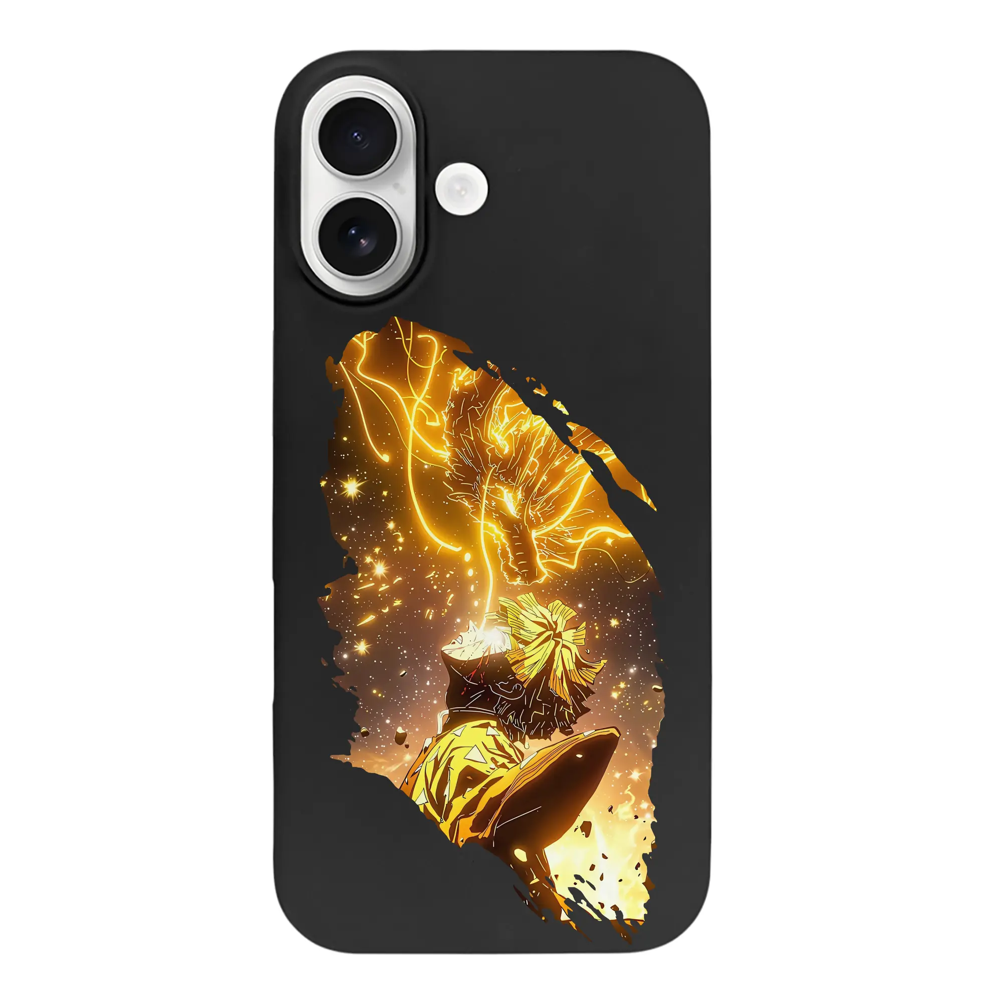 鬼滅の刃 グッズ,我妻 善逸 - iPhone 17 シリーズ シリコンケース 薄型 耐衝撃 指紋防止 ソフトタッチカバー 精密フィット 傷防止 保護ケース iPhone 17/17 Air/17 Pro/17 Pro Max 対応